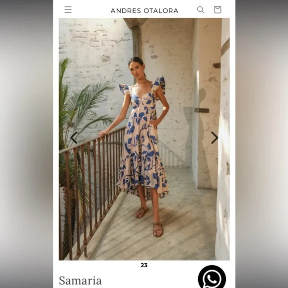 Andres Otalora Samaria Midi Dress - Picture 5 of 6